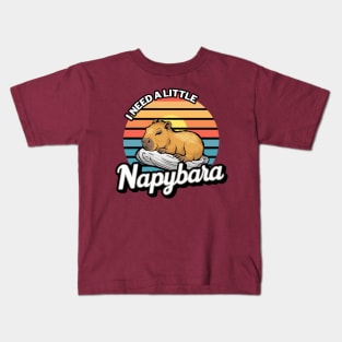 I Need a little Napybara Capybara Kids T-Shirt